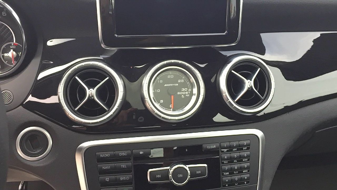installed new boost gauge Mercedes CLA Forum